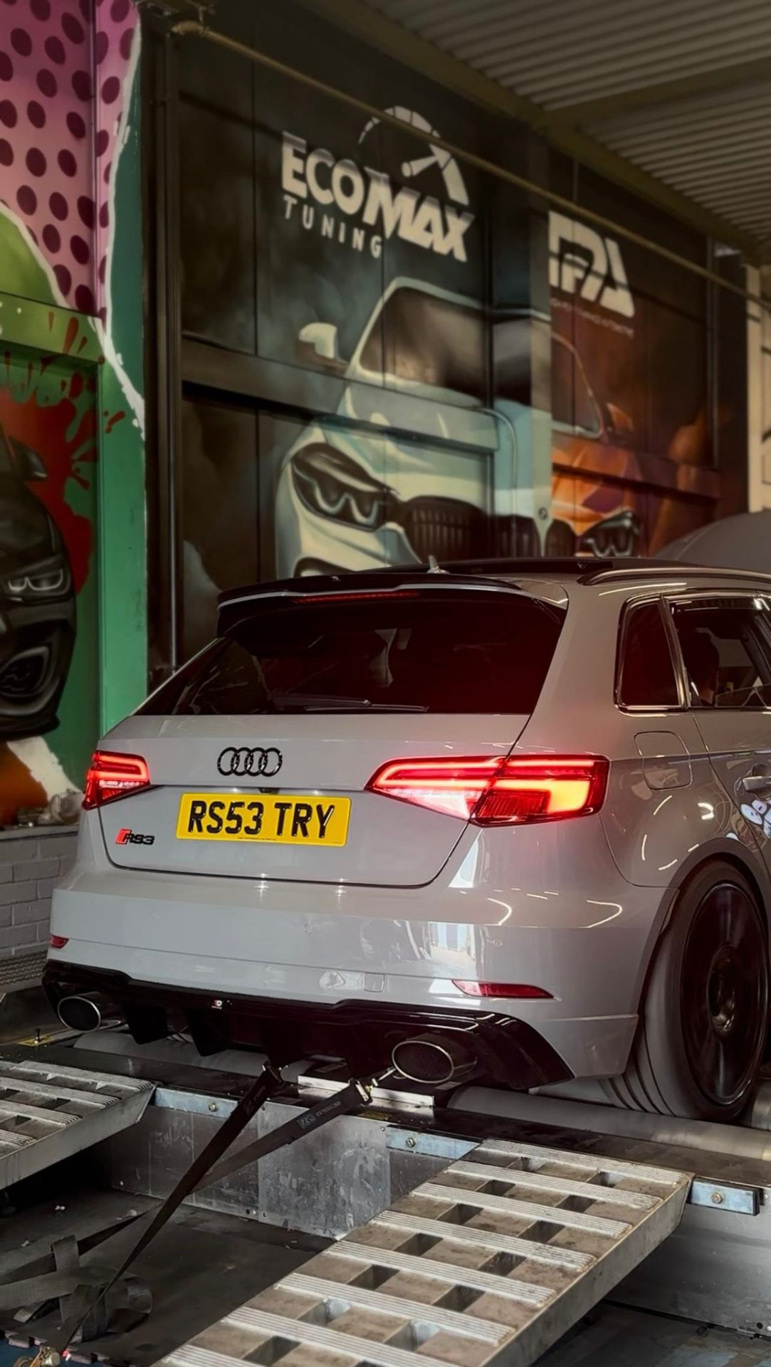 Audi RS3 on Dyno at EcoMax